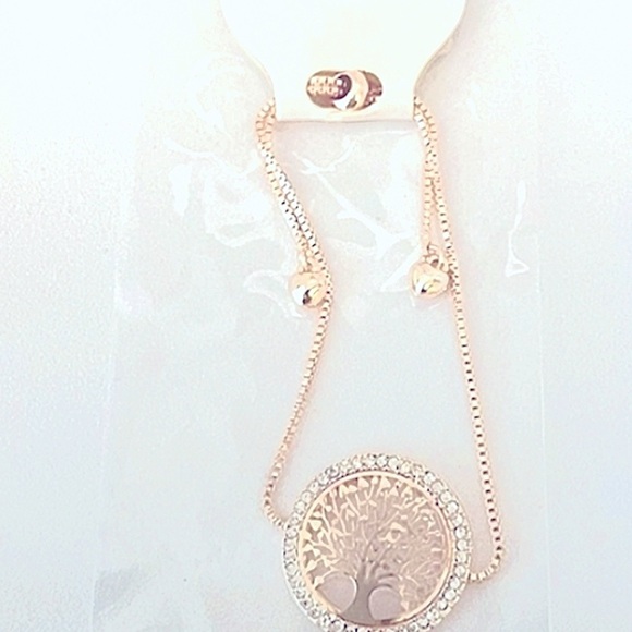 Rose Gold Tree of Life Bracelet Adjustable NEW - Picture 8 of 9